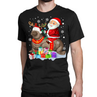 Sea Lion Xmas Matching Funny Santa Riding Sea Lion Christmas T Shirt Classic T-shirt | Artistshot