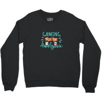 Gaming Is My Analgesic Design Quote Crewneck Sweatshirt | Artistshot