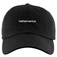 Indietronica Music Typography White Text Kids Cap | Artistshot