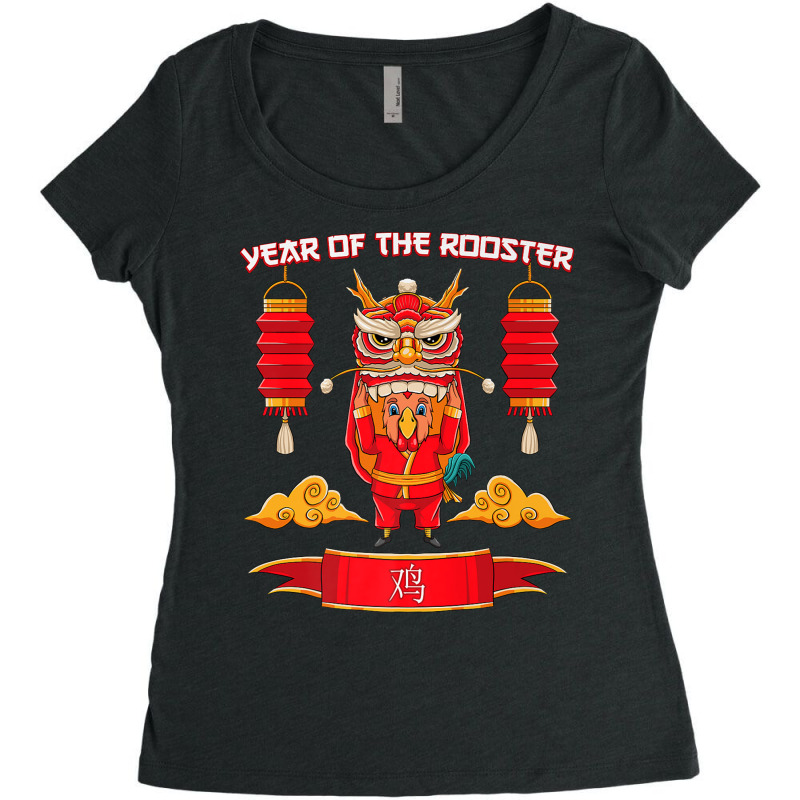 Chinese Year Of The Rooster 2029 New Year Zodiac Sign Kids Premium T S Women's Triblend Scoop T-shirt by cm-arts | Artistshot