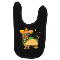 Cinco De Mayo T  Shirt Sombrero Yorkshire Terrier Dog Tacos Cinco De M Baby Bibs | Artistshot