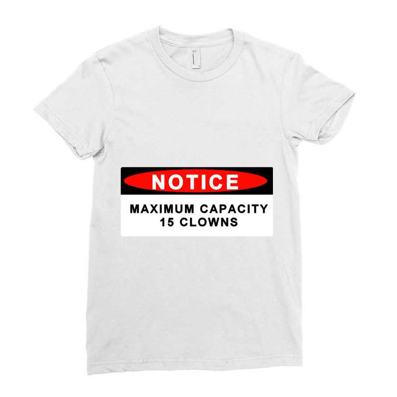 Max Capacity 15 Clowns Bumper Ladies Fitted T-Shirt by KIMRMSTEAD | Artistshot