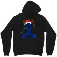 Child Abuse Fighter Child Abuse Awareness - Ribbon Santa Hat Christmas Unisex Hoodie | Artistshot