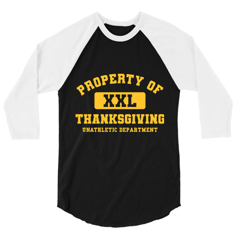 Property Of Team Thanksgiving 3/4 Sleeve Shirt | Artistshot