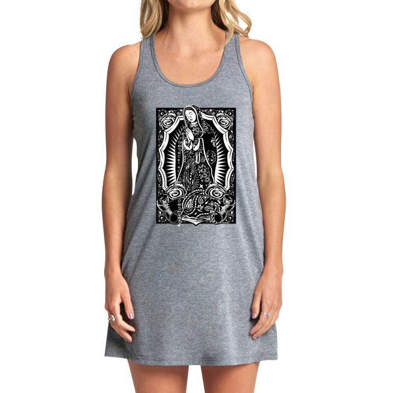 Virgin Mary Mexican Blanket Art Bandana Print Chicano Cholo Tank Dress by ZaraGross | Artistshot