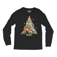 Christmas Library Tree Lights For Librarian And Book Lover Long Sleeve Long Sleeve Shirts | Artistshot