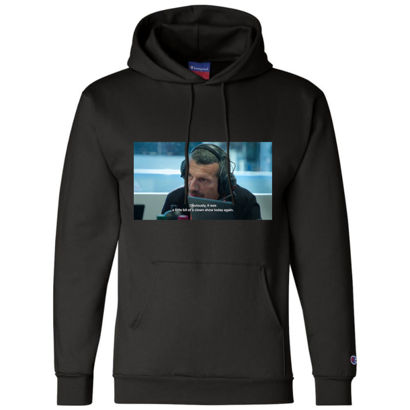 Guenther Steiner Formula One Reaction Meme Champion Hoodie by cm-arts | Artistshot