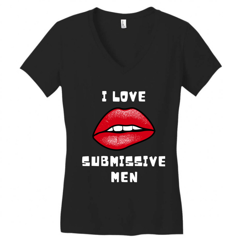 I Love Submissive Men Women's V-Neck T-Shirt by cm-arts | Artistshot