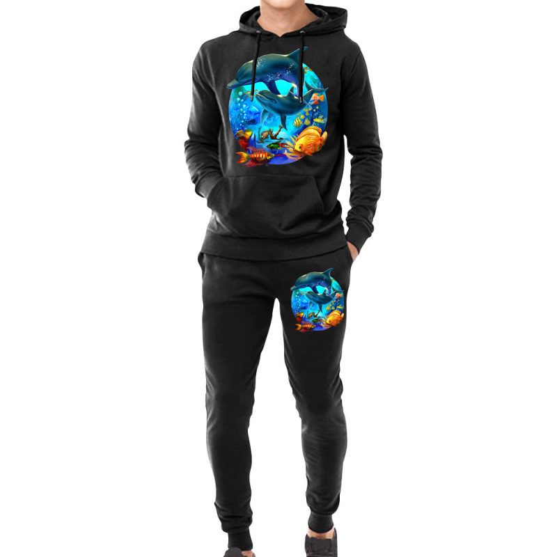 Dolphin Sea Life Save The Ocean Marine Biology Aquarium Hoodie & Jogger Set | Artistshot