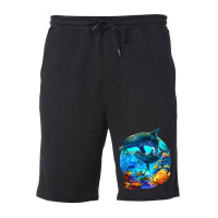 Dolphin Sea Life Save The Ocean Marine Biology Aquarium Fleece Short | Artistshot