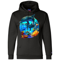 Dolphin Sea Life Save The Ocean Marine Biology Aquarium Champion Hoodie | Artistshot