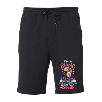 Knee Replacement Bionic Grandma After Surgery Gift Fleece Short | Artistshot