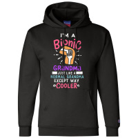 Knee Replacement Bionic Grandma After Surgery Gift Champion Hoodie | Artistshot