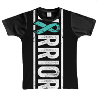 Spina Bifida Warrior   Sideways Teal Awareness Ribbon T Shirt Graphic Youth T-shirt | Artistshot