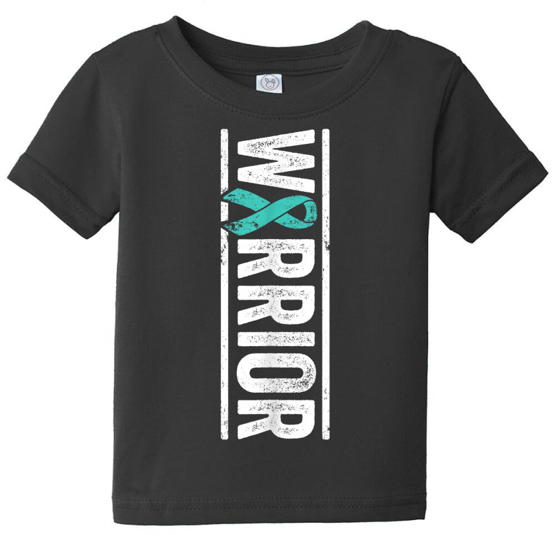 Spina Bifida Warrior   Sideways Teal Awareness Ribbon T Shirt Baby Tee by cm-arts | Artistshot