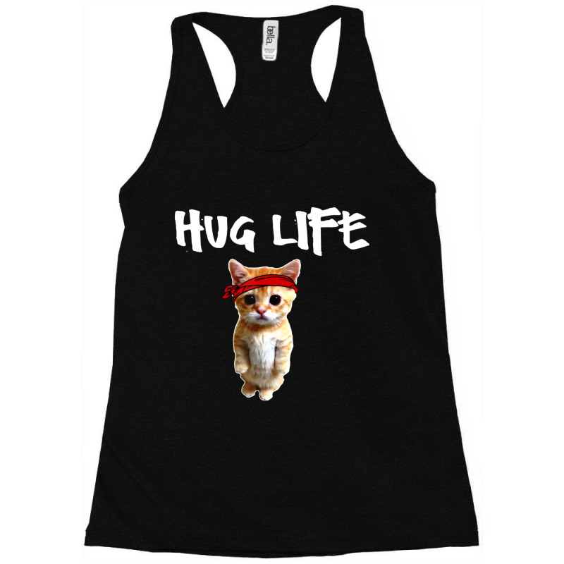 Hug Life Awesome Cool Cute Cat Kitten Racerback Tank | Artistshot