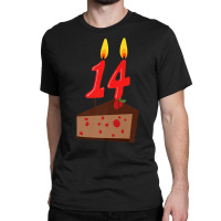 Fourteen (14th) Birthday Cake Outfit For Boys And Girls Premium T Shir Classic T-shirt | Artistshot