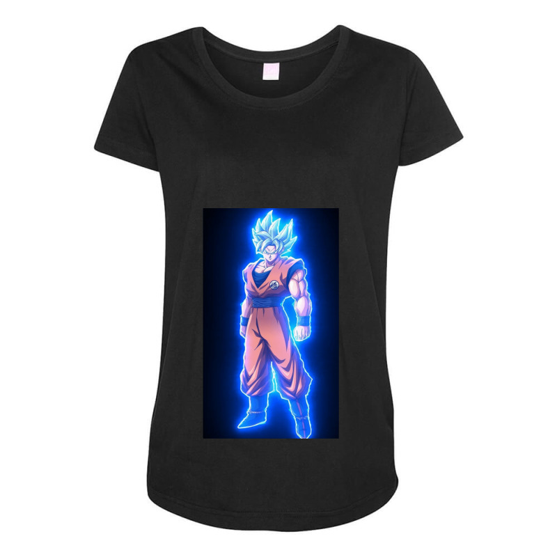 Ultra Instinct Goku Dragonball Super Power Friend Maternity Scoop Neck T-shirt by KenyaGaines | Artistshot