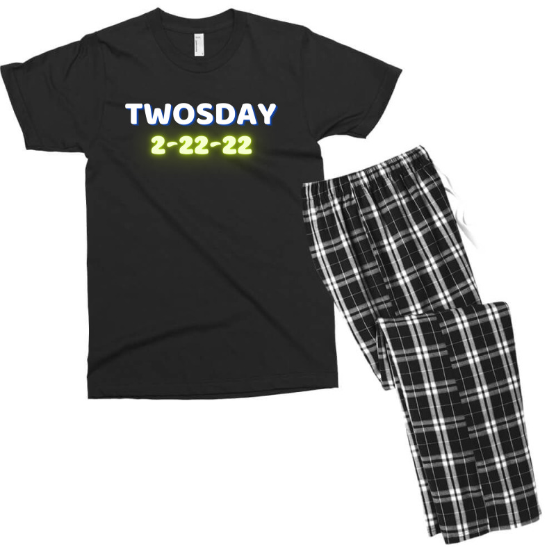 Happy Twosday, Celebrate 2s Day Men's T-shirt Pajama Set | Artistshot