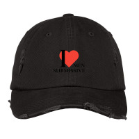 I Love Submissive Men  Woman I Heart Submissive Men  Funny Sensitive M Vintage Cap | Artistshot