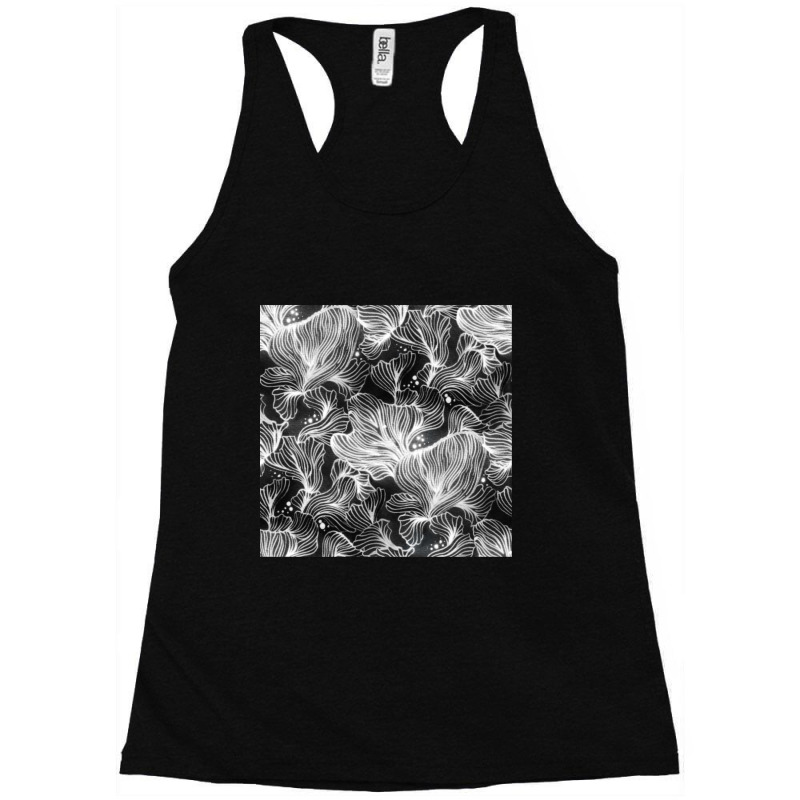 Black And White Shibori Corals Racerback Tank by milkshakeviolin | Artistshot