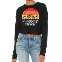 Geology Rocks Geologist Retro Gift Cropped Sweater | Artistshot