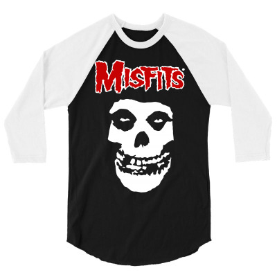 Misfits 3/4 Sleeve Shirt Designed By Artwoman