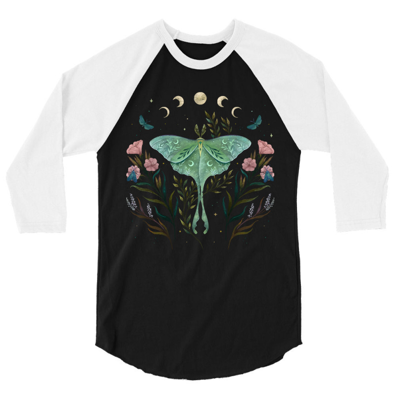 Luna Moth Luna And Forester 3/4 Sleeve Shirt by huggingbrilliant | Artistshot