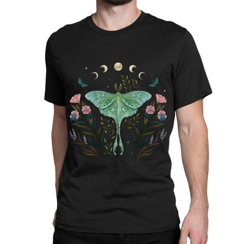 Luna Moth Luna And Forester Classic T-shirt by huggingbrilliant | Artistshot