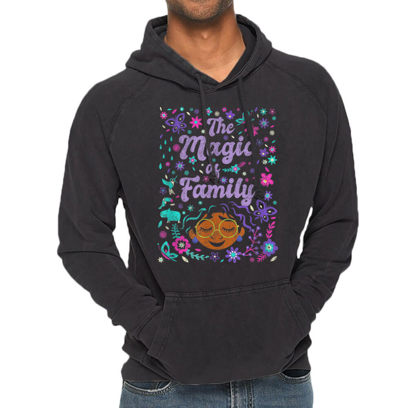 Encanto Mirabel The Magic Of Family Floral Portrait Vintage Hoodie | Artistshot