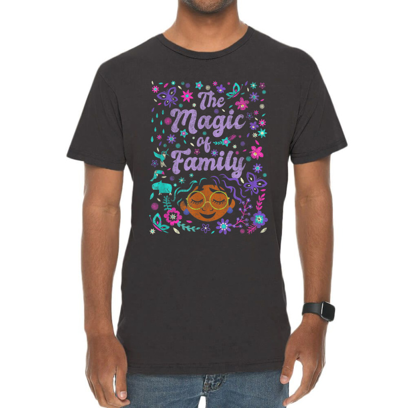 Encanto Mirabel The Magic Of Family Floral Portrait Vintage T-shirt | Artistshot