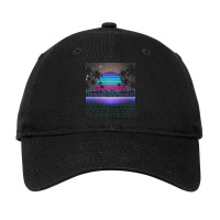 Synthwave T  Shirt Fascinating Dusk Retrowave T  Shirt Adjustable Cap | Artistshot