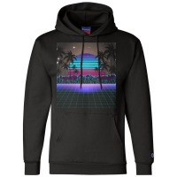 Synthwave T  Shirt Fascinating Dusk Retrowave T  Shirt Champion Hoodie | Artistshot