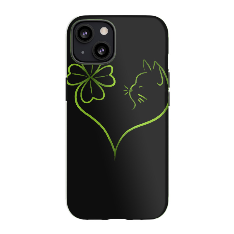 St Patricks Day  Shirt St Patrick's Clover Cat   1665 Iphone 13 Case | Artistshot