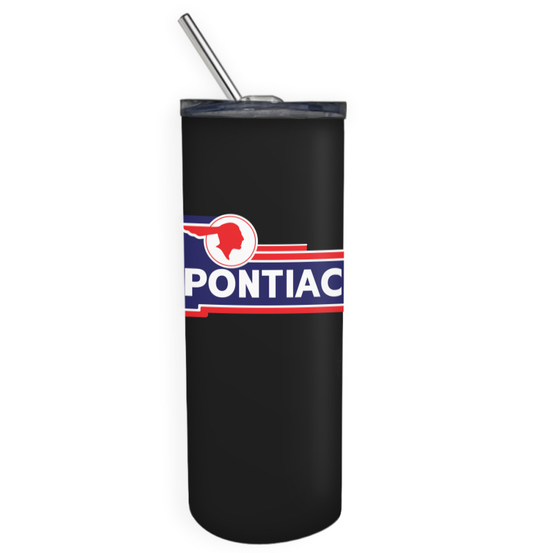 Retro Pontiac Classic Car Dealership Sign Skinny Tumbler | Artistshot