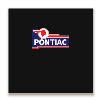 Retro Pontiac Classic Car Dealership Sign Metal Print Square | Artistshot