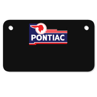 Retro Pontiac Classic Car Dealership Sign Motorcycle License Plate | Artistshot