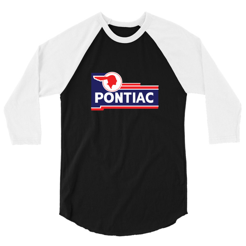 Retro Pontiac Classic Car Dealership Sign 3/4 Sleeve Shirt | Artistshot