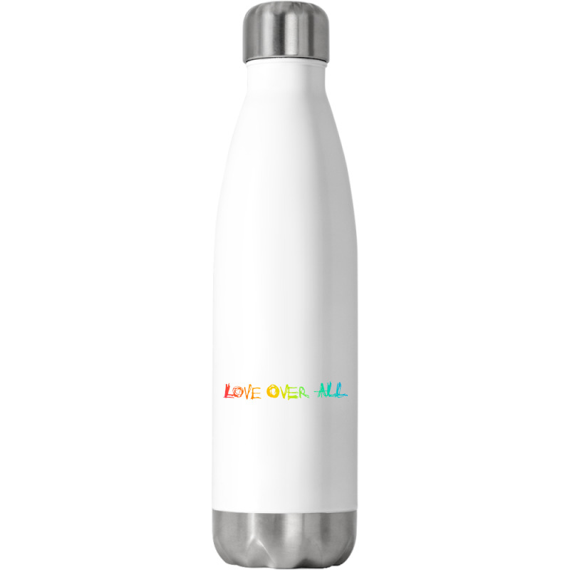 Love Over All Stainless Steel Water Bottle | Artistshot