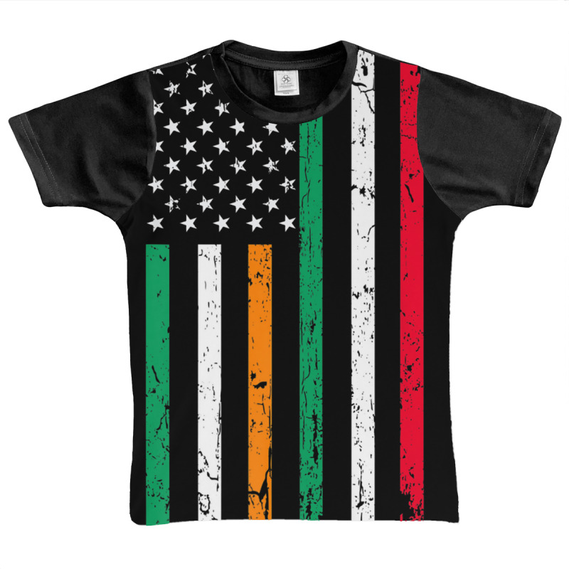 Irish Italian American Flag Ireland Italy Usa Pride Heritage Premium T Graphic Youth T-shirt by cm-arts | Artistshot