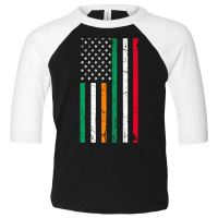 Irish Italian American Flag Ireland Italy Usa Pride Heritage Premium T Toddler 3/4 Sleeve Tee | Artistshot