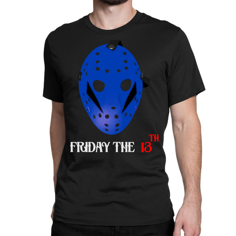 Blue Jason Mask Classic T-shirt by Belton Fitts | Artistshot