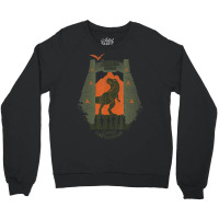 Camp Cretaceous Gate Silhouette Crewneck Sweatshirt | Artistshot