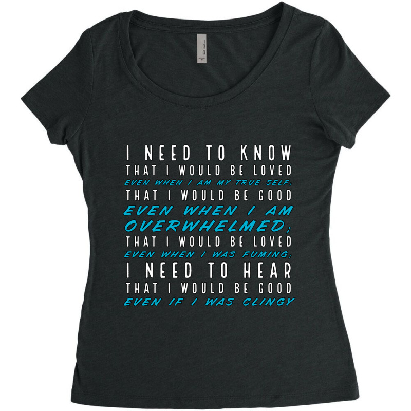 That I Would Be Good Women's Triblend Scoop T-shirt by TIMOTHYLAVINE | Artistshot