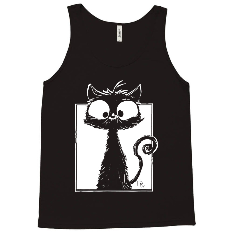 Cute Black Cat Tank Top | Artistshot