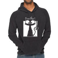 Cute Black Cat Vintage Hoodie | Artistshot