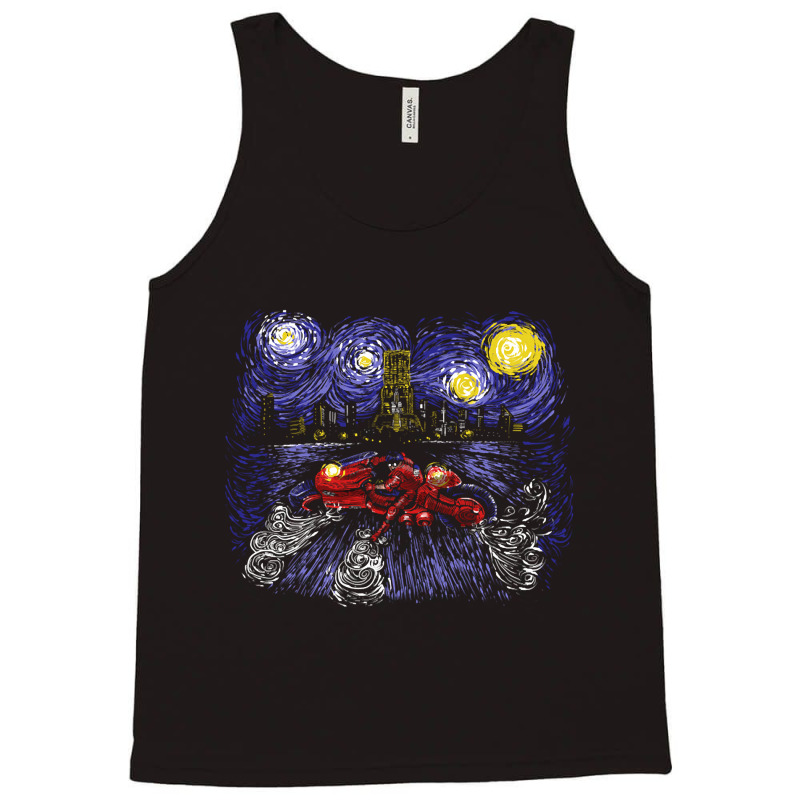 Starry Neo Tokyo Tank Top by laughingtuy | Artistshot