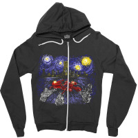 Starry Neo Tokyo Zipper Hoodie | Artistshot