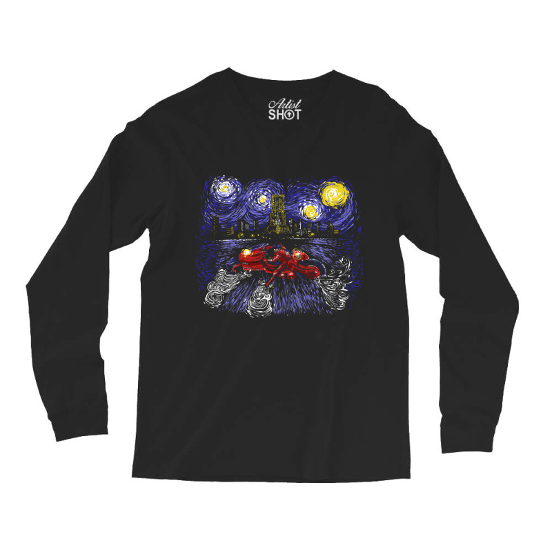 Starry Neo Tokyo Long Sleeve Shirts by laughingtuy | Artistshot