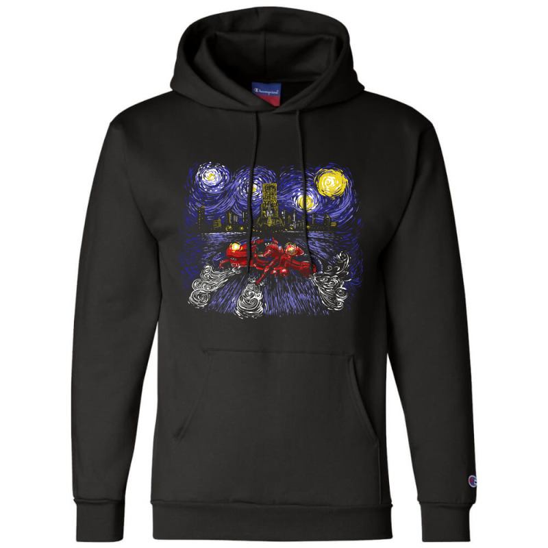 Starry Neo Tokyo Champion Hoodie by laughingtuy | Artistshot